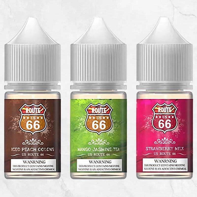 美國66號公路經典菸油 30ML｜40MG鹽尼古丁｜懷舊公路之旅｜強擊喉感｜電子煙油專用