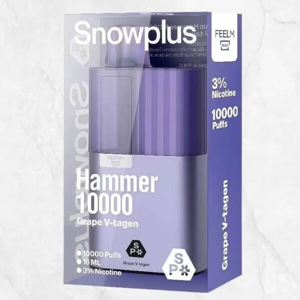 SnowPlus大板磚拋棄式電子煙｜冰山薄荷、茉莉龍井、綠寶石甜瓜、西瓜冰口味｜台灣熱銷一次性電子煙