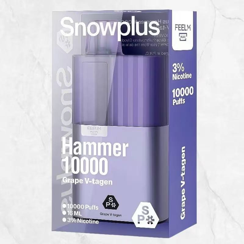SnowPlus大板磚拋棄式電子煙｜冰山薄荷、茉莉龍井、綠寶石甜瓜、西瓜冰口味｜台灣熱銷一次性電子煙